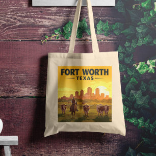 Vintage Fort Worth Texas Tygkasse