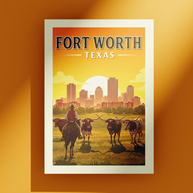 Vintage Fort Worth Texas Vykort (Skapare uppladdad)