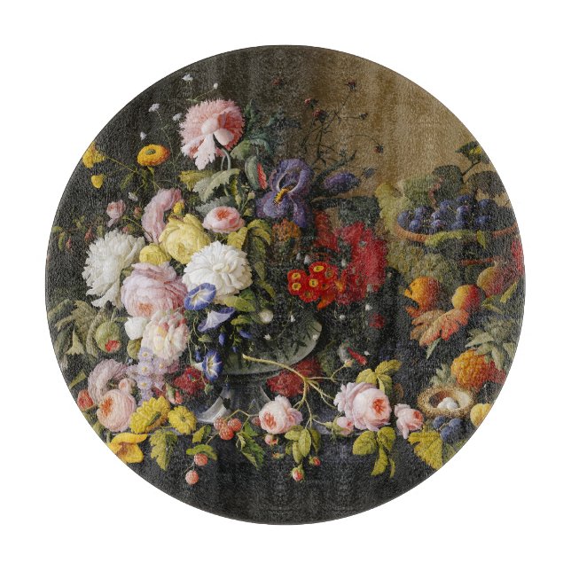 Vintage Fortsatt livblommor och frukt (Framsidan)