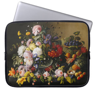 Vintage Fortsatt livblommor och frukt Laptop Fodral