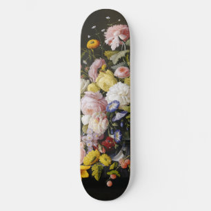 Vintage Fortsatt livblommor och frukt Mini Skateboard Bräda 18,5 Cm