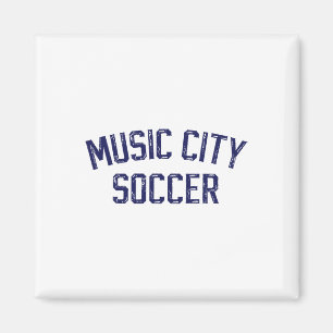 Vintage fotboll Nashville Music City fotboll Retro Magnet