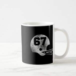 Vintage fotbolls tröja nummer 67 spelarnummer kaffemugg