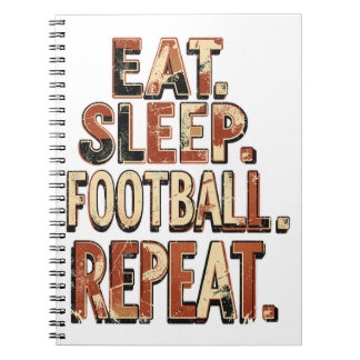 Vintage fotbollsfan-design | Retro fotbollsgrafik Anteckningsbok