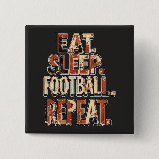 Vintage fotbollsfan-design | Retro fotbollsgrafik Knapp