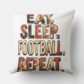 Vintage fotbollsfan-design | Retro fotbollsgrafik Kudde
