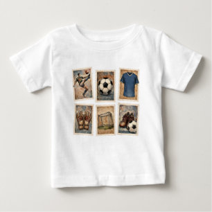 Vintage fotbollsfrimärken Fotbollssamling T Shirt