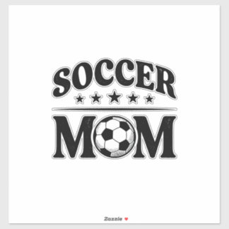 Vintage fotbollsmamma tröja vektor design_1 klistermärken