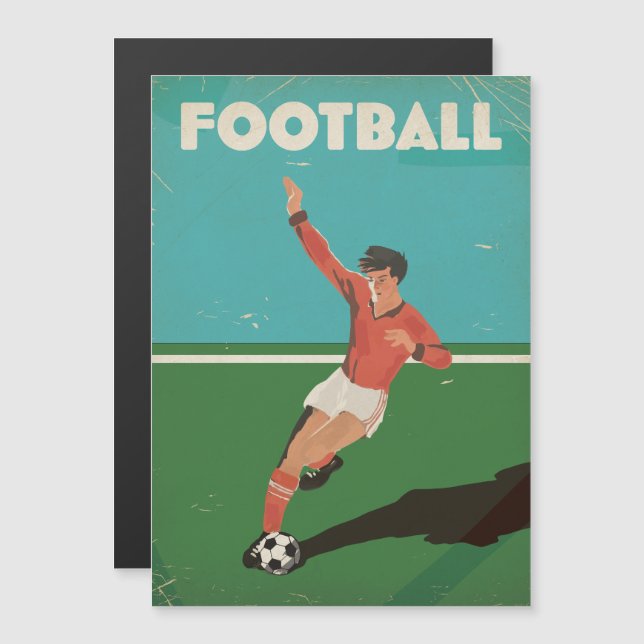Vintage fotbollsposter (Fram/baksida)