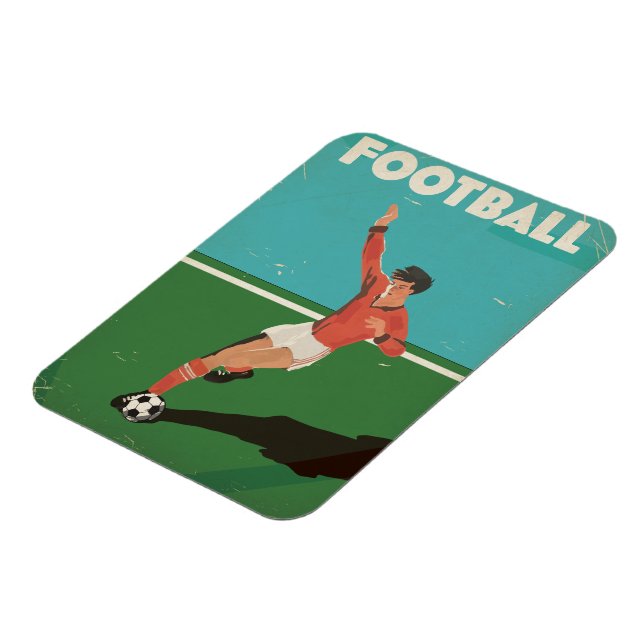Vintage fotbollsposter magnet (Vänstra Sidan)