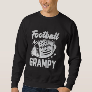 Vintage fotbollspresent till pappa på fars dag lång ärmad tröja
