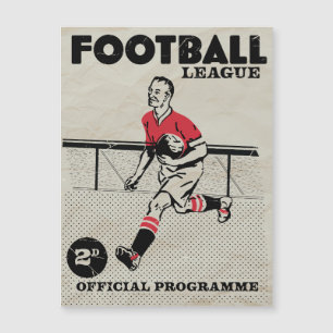 Vintage fotbollsprogram