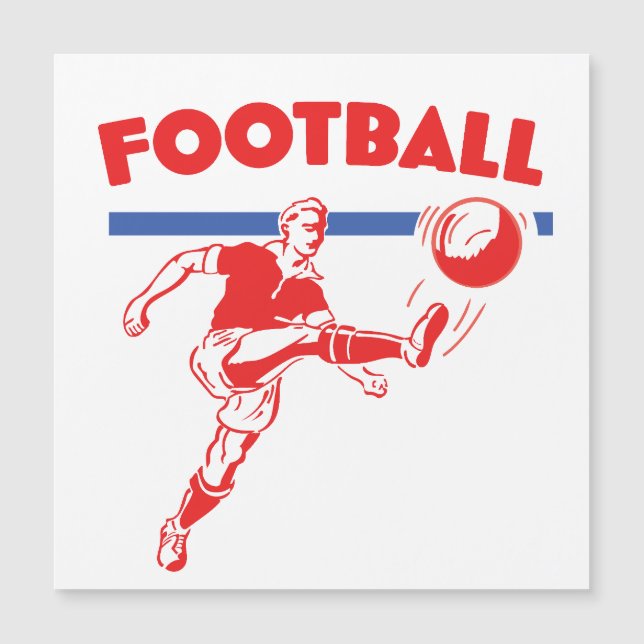 Vintage fotbollsspelare från 1950-talet (Framsida)