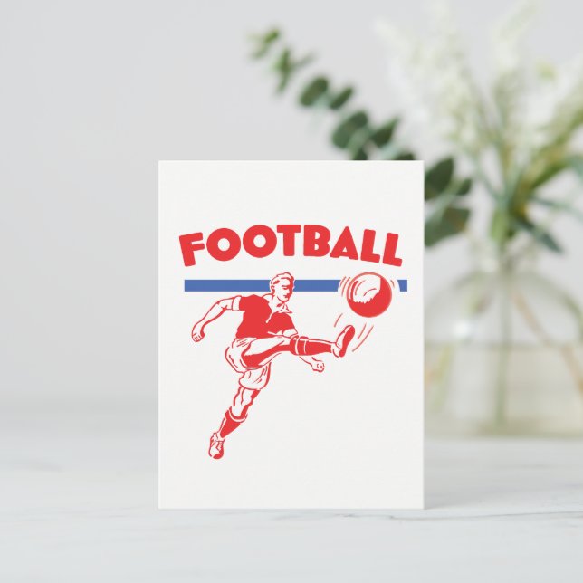 Vintage fotbollsspelare från 1950-talet helg vykort (Stående Fram)