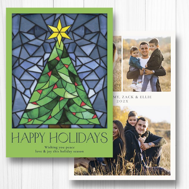 Vintage Foto God Jul Stjärna Julkort (Skapare uppladdad)