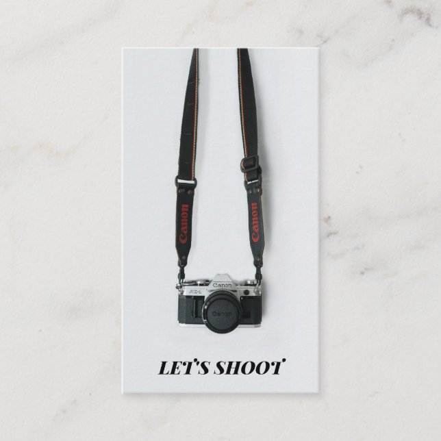 Vintage Fotograf Visitkort (Framsida)