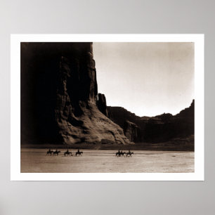 Vintage Fotografi av Canyon de Chelly Poster