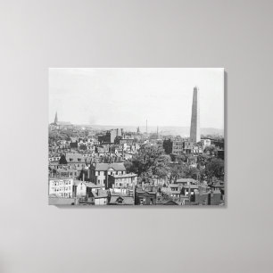 Vintage Fotografi av Charlestown Massachusetts Canvastryck