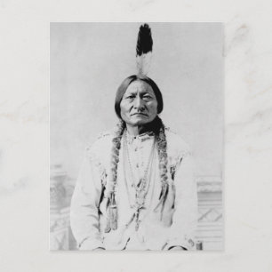 Vintage Fotografi över Lakota Leader Sitta Bull Vykort