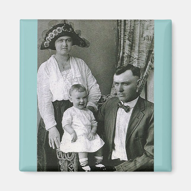 vintage fotomagnet magnet (Framsidan)