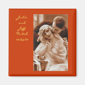 vintage fotot bröllop magnet