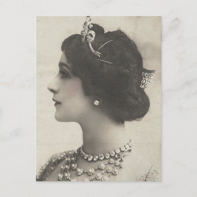 vintage-fotot Dam Vykort (Framsida)