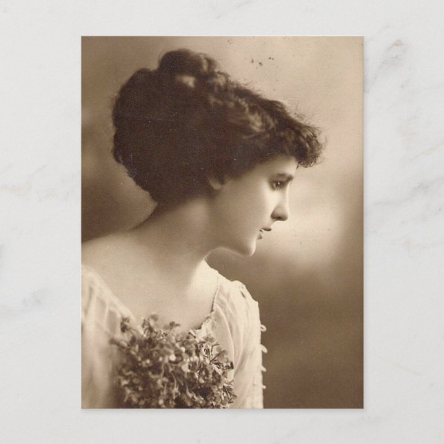 vintage-fotot Dam Vykort (Framsida)