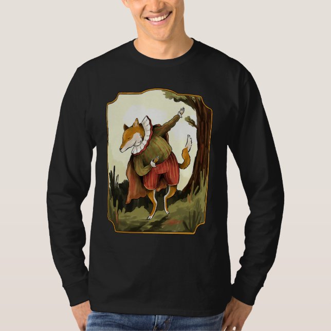 Vintage fox retro clothes t shirt (Framsida)