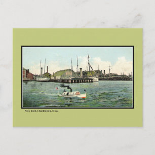 Vintage Frakt Yard Charlestown MORSA Vykort