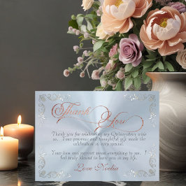 Vintage Frame & Tiara Pastel Blue Quinceanera Tack Kort