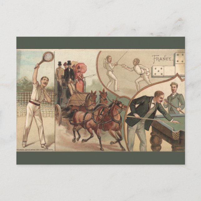 Vintage France Vykort (Framsida)