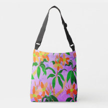 Vintage Frangipani Crossbody Bag