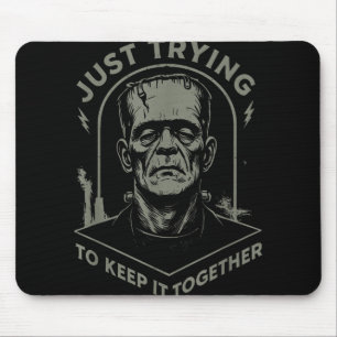 Vintage Frankenstein Monster försöker bara Behålla Musmatta