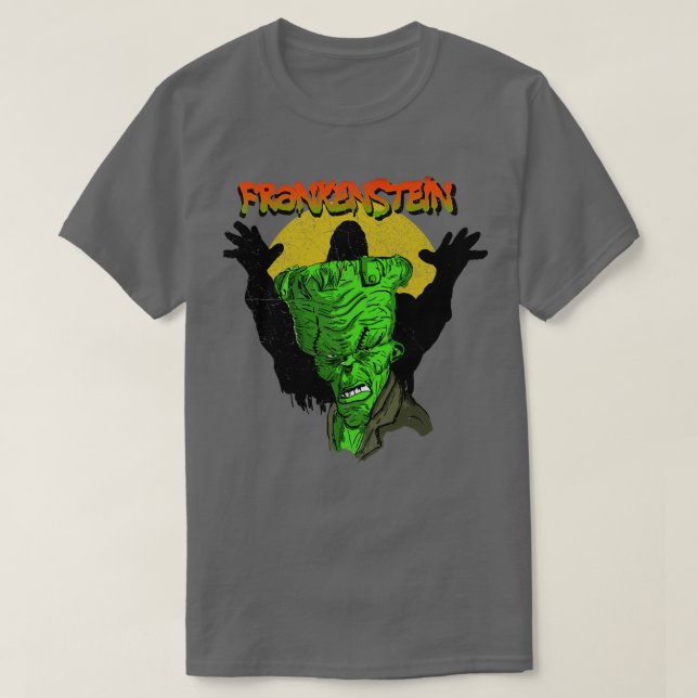 Vintage Frankenstein T Shirt (Design framsida)