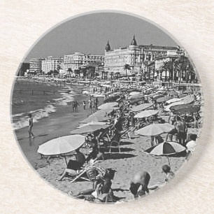 Vintage Frankrike Cannes, stranden Underlägg