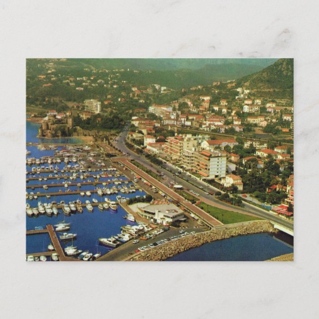 Vintage Frankrike, LA Napoule, Cote d'Azur Vykort (Framsida)