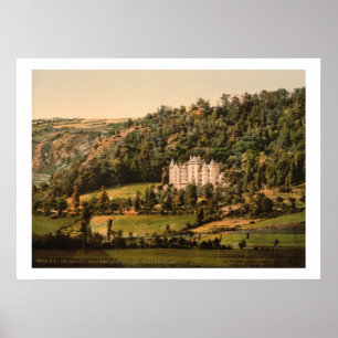 Vintage Frankrike, Le Cantal, Chateau Anteroche Poster