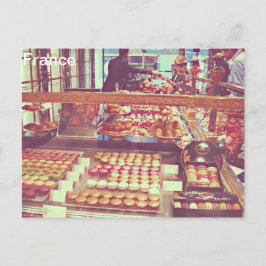 Vintage Frankrike macaroon macaron shop Vykort