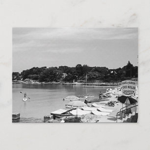 Vintage Frankrike Nice Antibes Garoupe-stranden Vykort