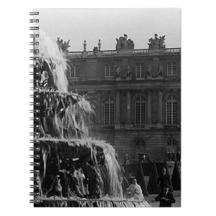 Vintage Frankrike palace Versailles Pyramid fontän Anteckningsbok