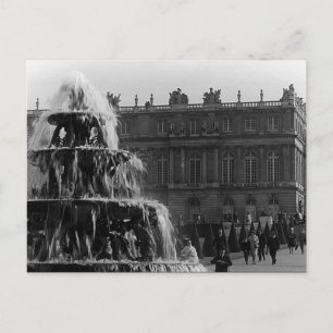 Vintage Frankrike palace Versailles Pyramid fontän Vykort