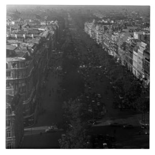 Vintage Frankrike Paris champs elysee avenue Kakelplatta