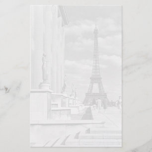 Vintage Frankrike Paris Eiffel torn Chaillot palac Brevpapper