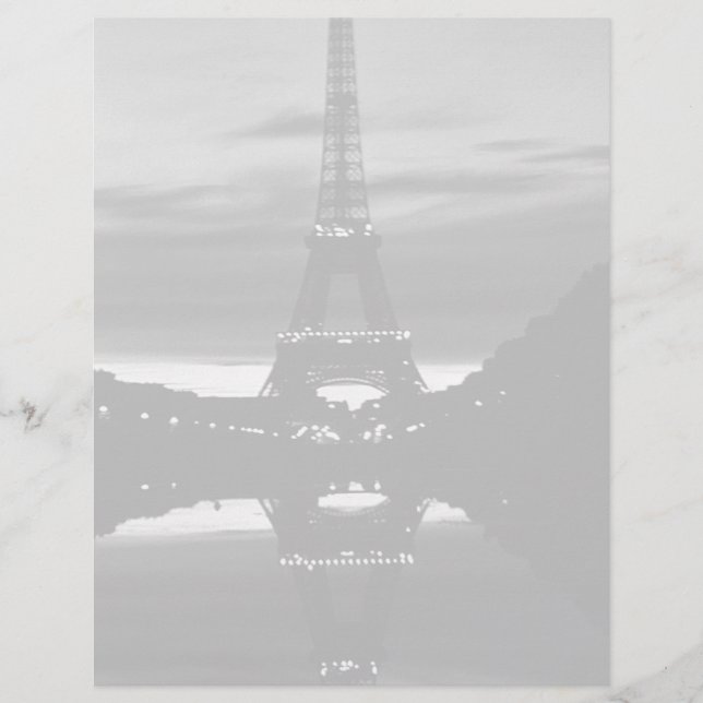 Vintage Frankrike Paris Eiffel torn reflexion (Framsida)