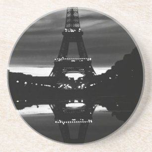 Vintage Frankrike Paris Eiffel torn reflexion Underlägg