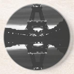 Vintage Frankrike Paris Eiffeltornet reflektion 19 Underlägg