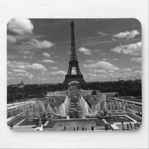 Vintage Frankrike Paris Fontaines Torn Eiffel Musmatta