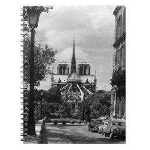 Vintage Frankrike Paris notre dame saint louis ö Anteckningsbok