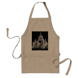 Vintage Frankrike Paris Sacre Coeur Basilica Förkläde