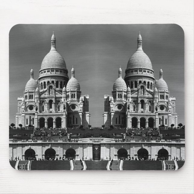 Vintage Frankrike Paris Sacre Coeur Basilica Mouse Musmatta (Framsidan)